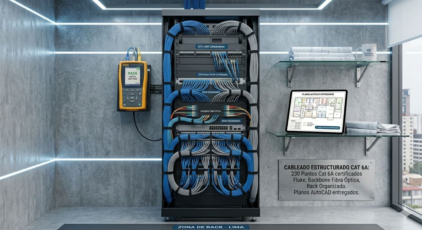 Cableado Estructurado Cat 6A — Industrial Callao