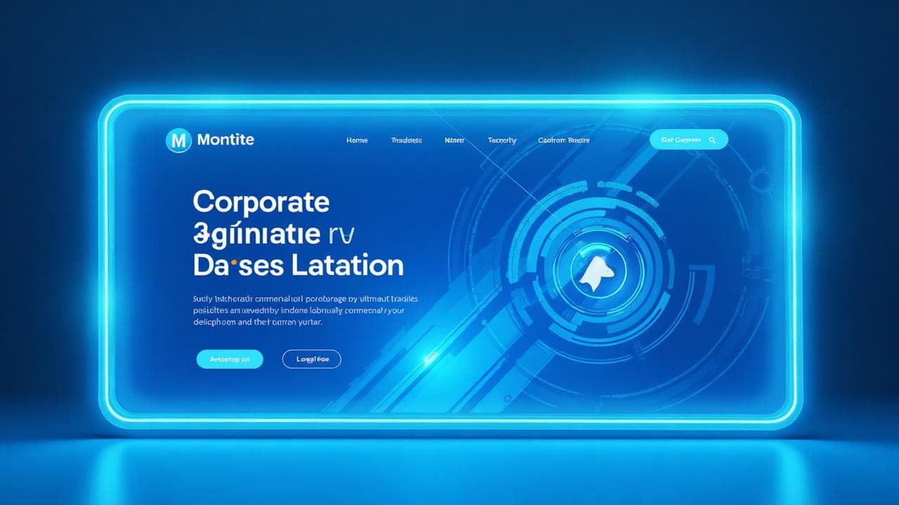 Landing Corporativa con Hero 3D — Inmobiliaria Premium