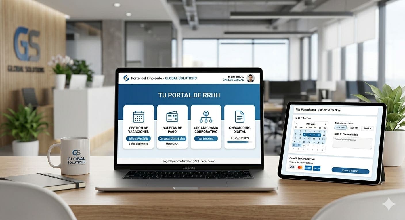 Intranet de RRHH Corporativa — Holding 280 colaboradores